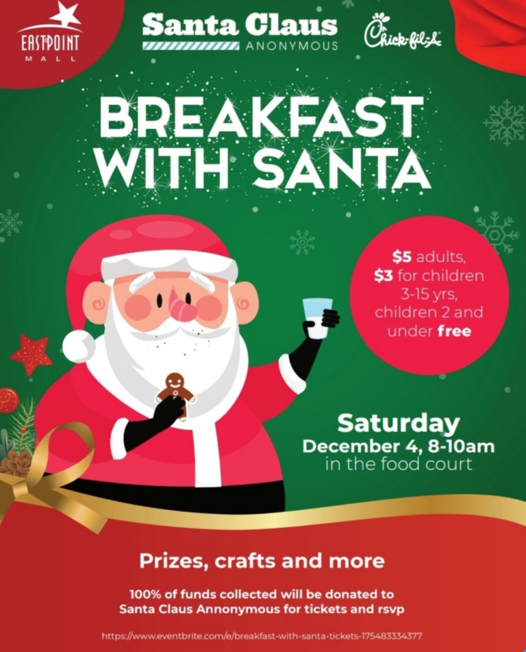 Breakfast with Santa Santa Claus Anonymous